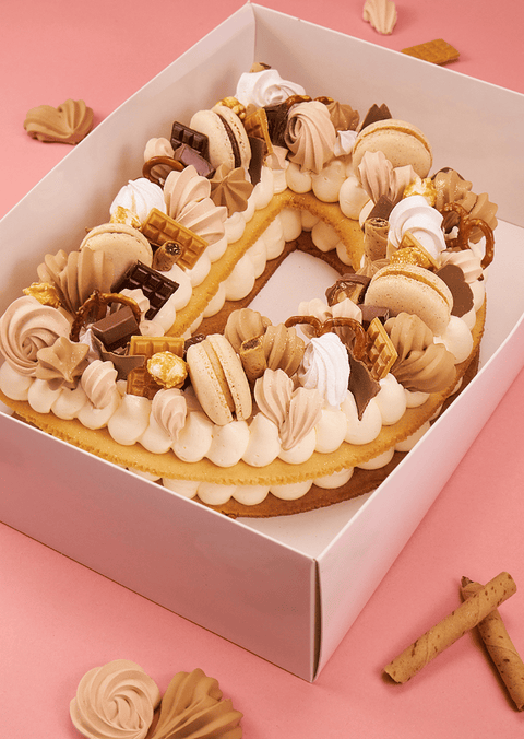 Cappuccino Deluxe - Letter Cake
