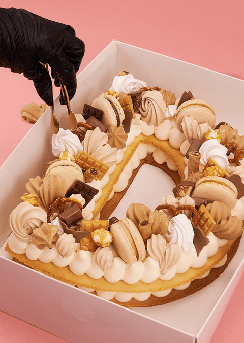 Cappuccino Deluxe - Letter Cake