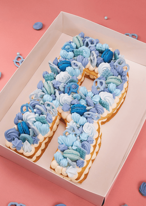 Blue Deluxe - Letter Cake