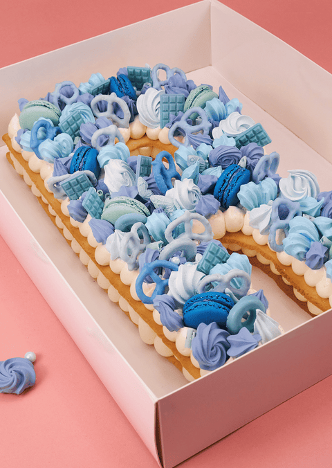 Blue Deluxe - Letter Cake