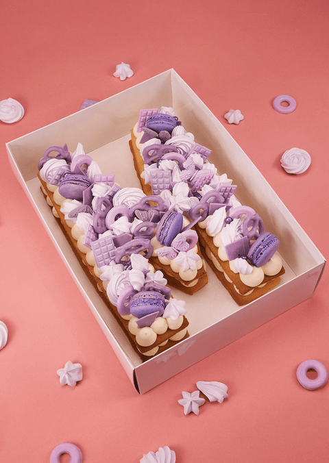 Lavender Deluxe - Letter Cake