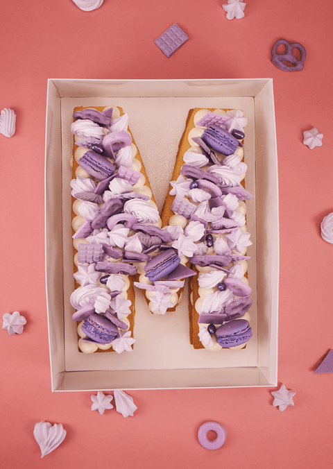 Lavender Deluxe - Letter Cake