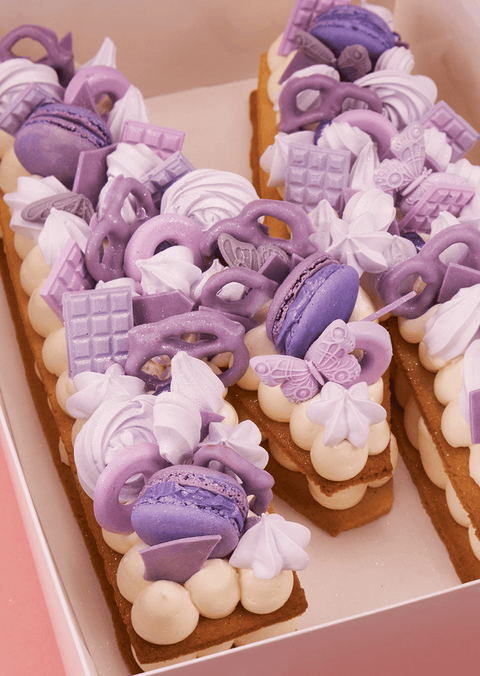 Lavender Deluxe - Letter Cake