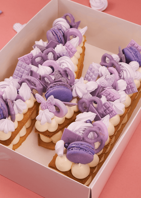 Lavender Deluxe - Letter Cake