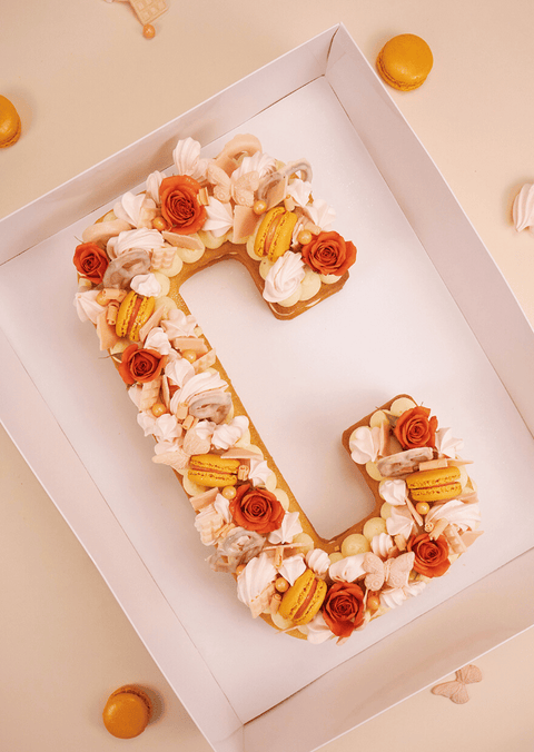 Peach Deluxe - Letter Cake