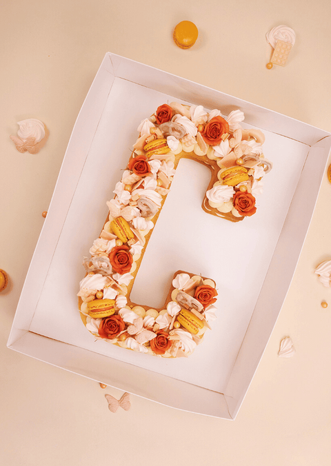 Peach Deluxe - Letter Cake