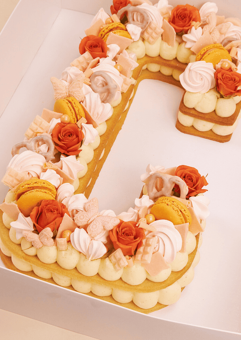 Peach Deluxe - Letter Cake