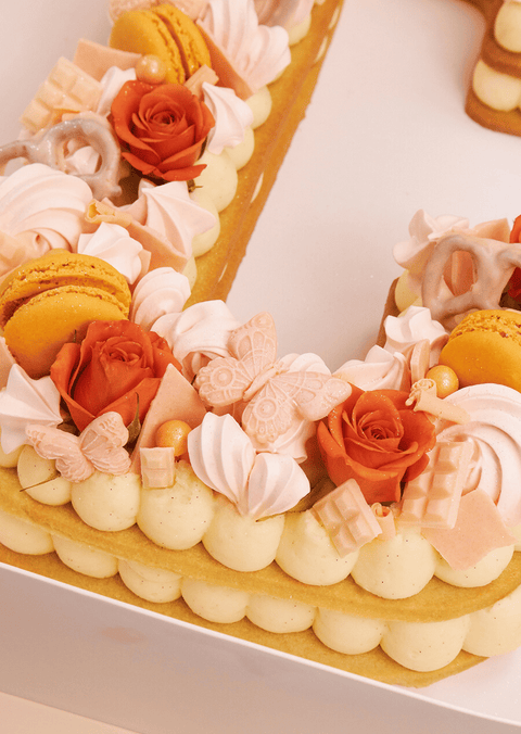 Peach Deluxe - Letter Cake