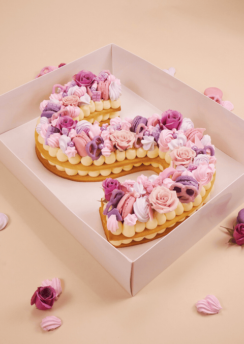 Pink & Purple - Letter Cake