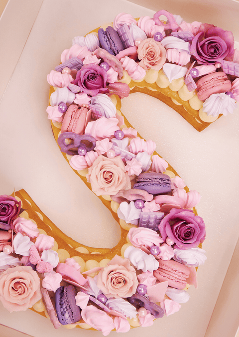 Pink & Purple - Letter Cake