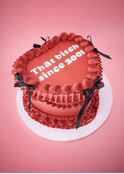 Red Heart Cake