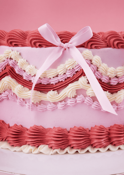Hot Pink Deluxe Heart Cake