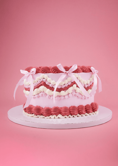 Hot Pink Deluxe Heart Cake