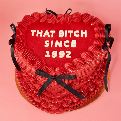 Red Heart Cake