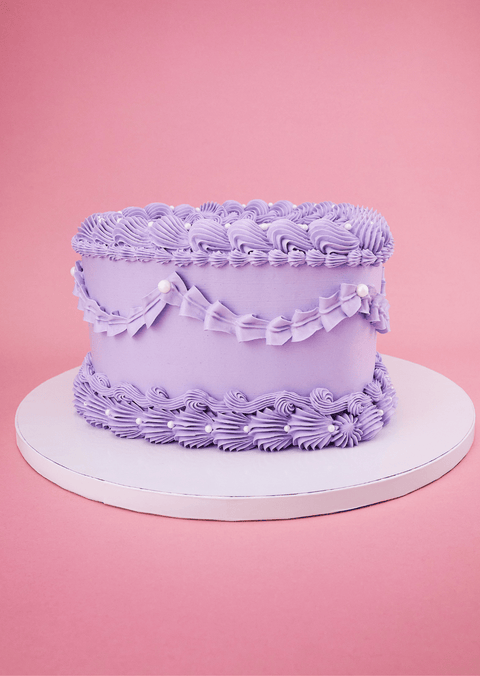 Lavender Heart Cake