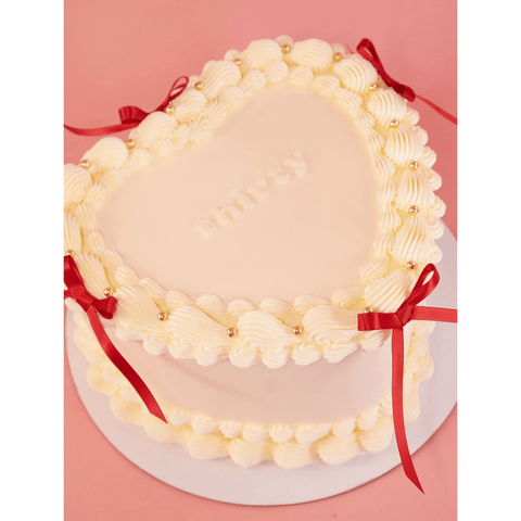 Cream Heart Cake
