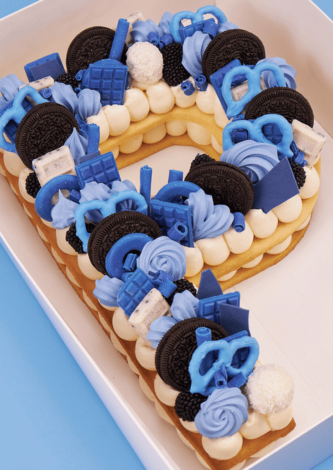 Blue - Letter Cake