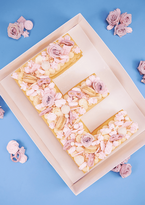 Light Pink - Letter Cake