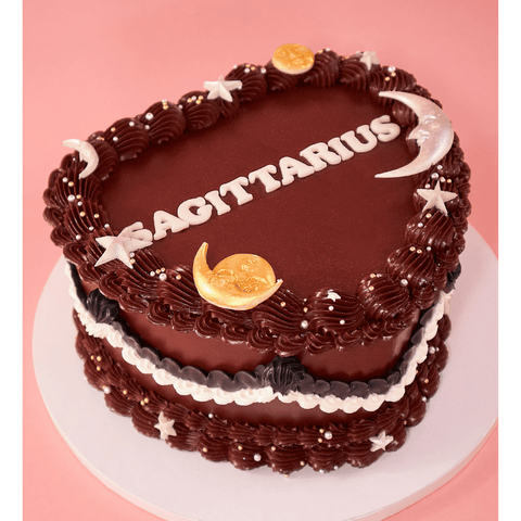 Zodiac Heart Cake