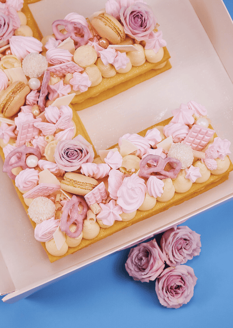 Light Pink - Letter Cake
