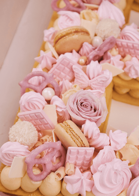 Light Pink - Letter Cake