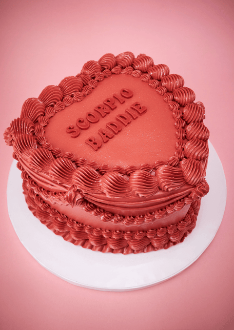 Zodiac Heart Cake