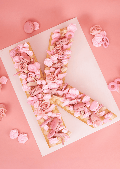 Pink - Letter Cake