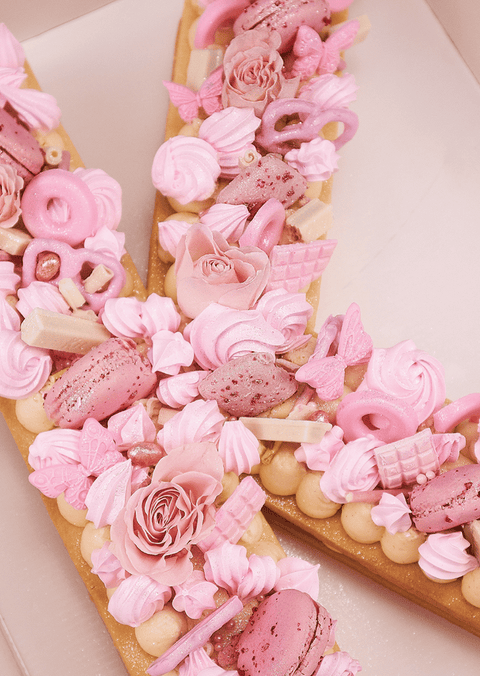 Pink - Letter Cake