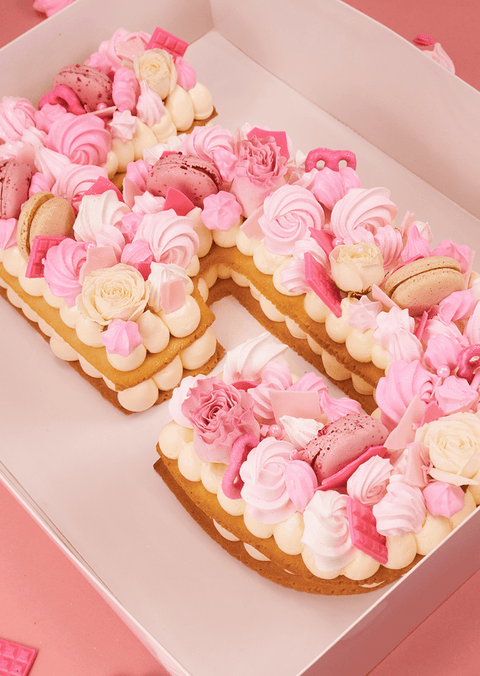 Hot Pink Deluxe - Number Cake