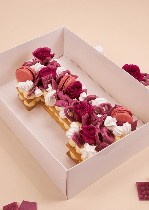 Maroon - Number Cake
