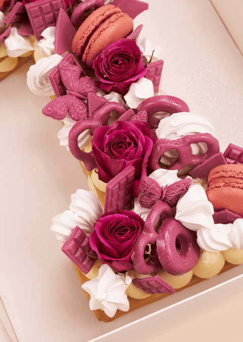 Maroon - Number Cake