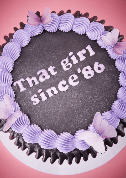 Black Round Cake